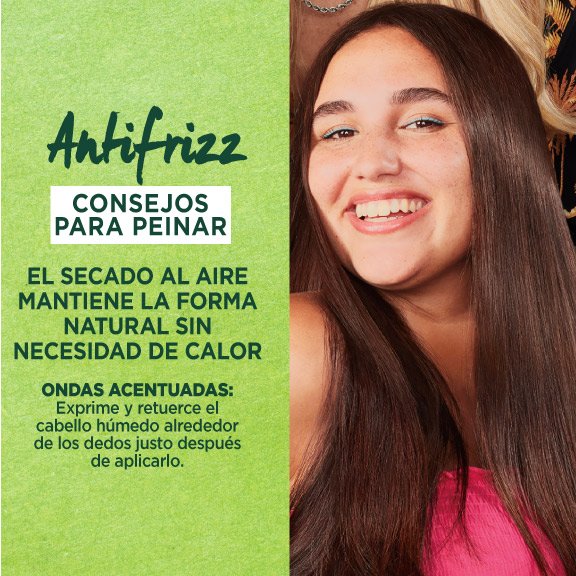 Consejos para peinar con Garnier Smooth Air Dry Anti-Frizz Hair Cream